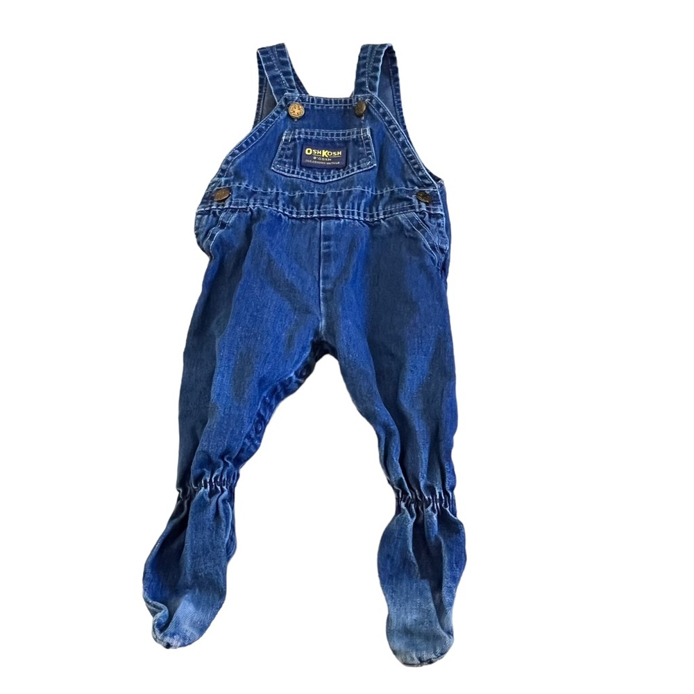 Vintage Oshkosh B Gosh Jean footie overalls